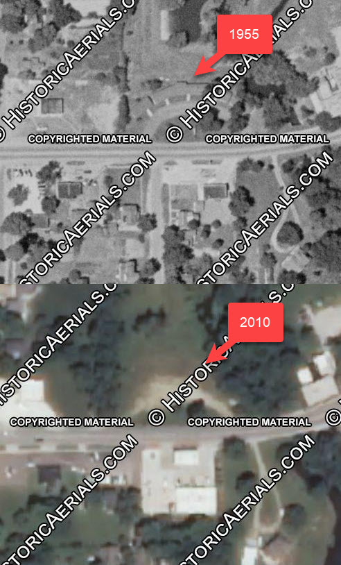 Cedar Lodge Motel - Then Vs Now (newer photo)